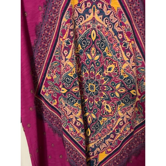 Catherines 1X 18/20W Womens Boho Tunic Top Boho Artsey Lagenlook - Picture 6 of 10